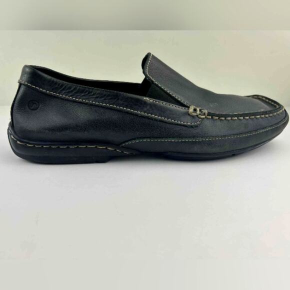 Rockport Men's Slip-on Black Leather Driving Loafers 9M - Picture 2 of 8